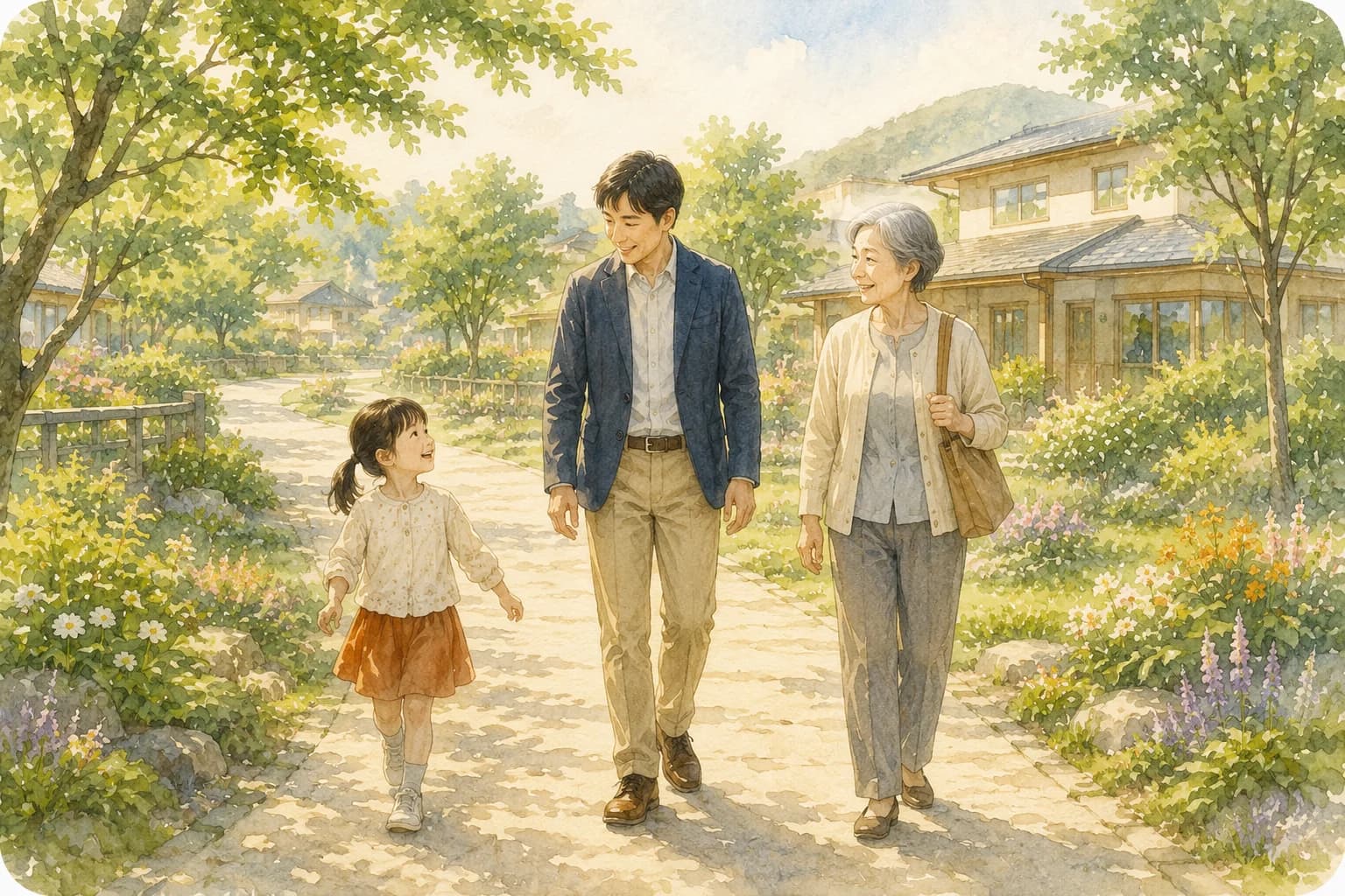 人生の各段階に長く寄り添う様子